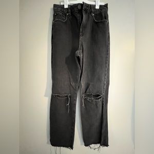 90’s straight black jeans